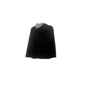 Free Country Womens Windbreaker Jacket Hooded Full Zip Pockets Black Sz M